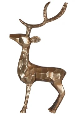 Royal Stag 50cm Gold Metal Indoor Statue