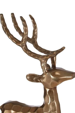 Royal Stag 50cm Gold Metal Indoor Statue