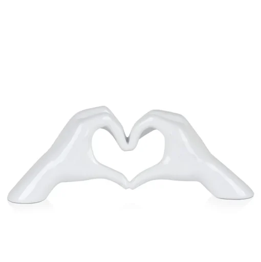 Sacred Love 15cm White Resin Indoor Sculpture