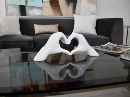 Sacred Love 15cm White Resin Indoor Sculpture