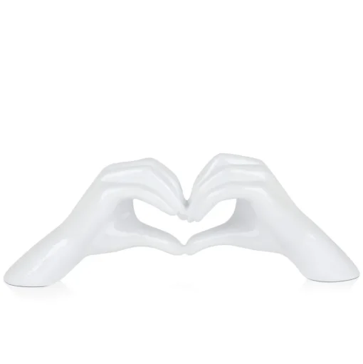 Sacred Love 15cm White Resin Indoor Sculpture