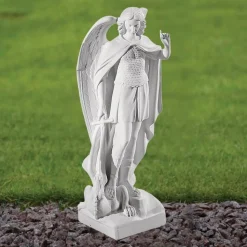 Saint Michael 58cm Marble Resin Garden Statue