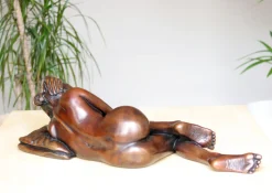 Sanctuary of Sleep Figurine Bronze Indoor Sculpture