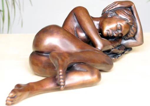 Sanctuary of Sleep Figurine Bronze Indoor Sculpture
