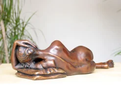 Sanctuary of Sleep Figurine Bronze Indoor Sculpture