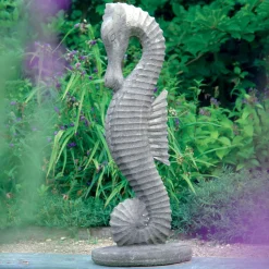 Seahorse 94cm Stone Garden Ornament