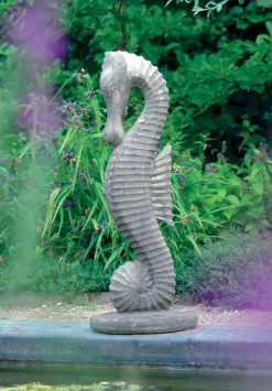 Seahorse 94cm Stone Garden Ornament
