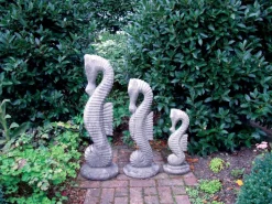 Seahorses Set Stone Garden Ornaments