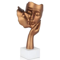 Secret Kiss 50cm Bronze Resin Indoor Sculpture