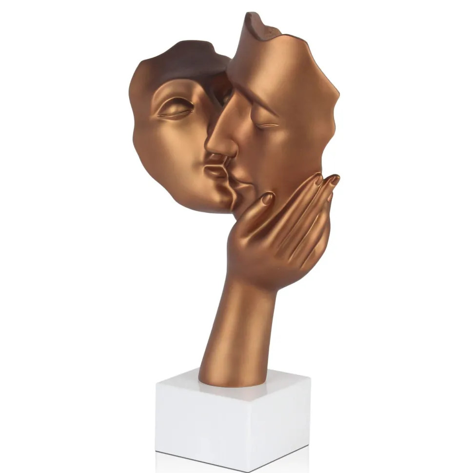 Secret Kiss 50cm Bronze Resin Indoor Sculpture