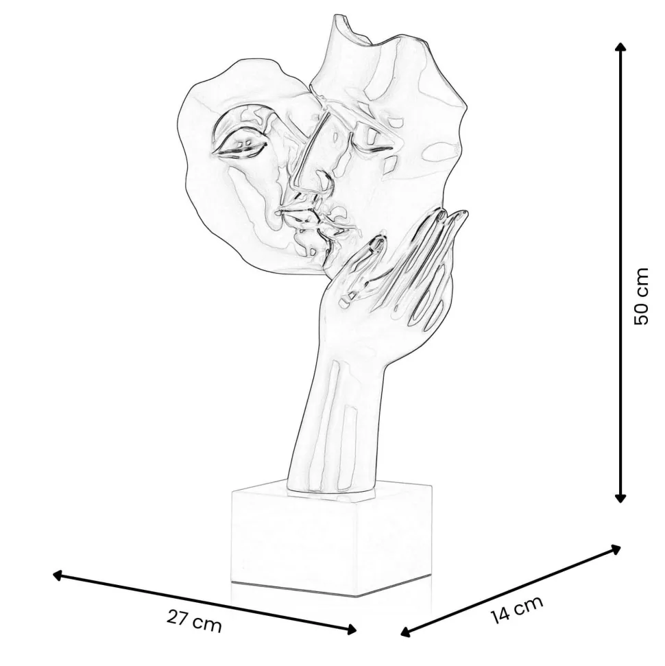 Secret Kiss 50cm Bronze Resin Indoor Sculpture