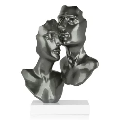 Secret Lovers 57cm Anthracite Resin Indoor Sculpture