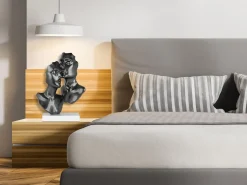 Secret Lovers 57cm Anthracite Resin Indoor Sculpture