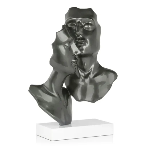 Secret Lovers 57cm Anthracite Resin Indoor Sculpture