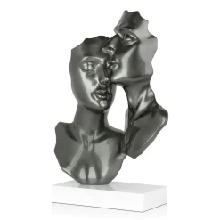 Secret Lovers 57cm Anthracite Resin Indoor Sculpture