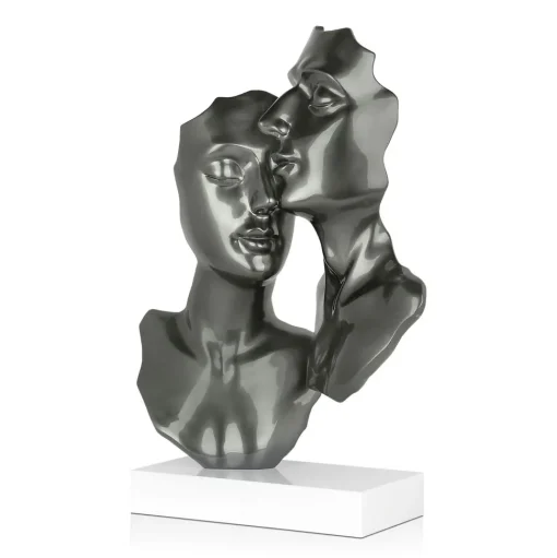 Secret Lovers 57cm Anthracite Resin Indoor Sculpture
