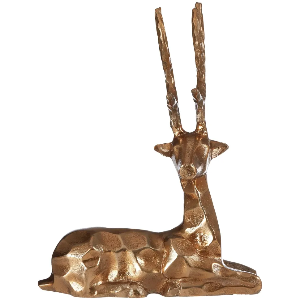 Serene Stag 38cm Bronze Metal Indoor Statue