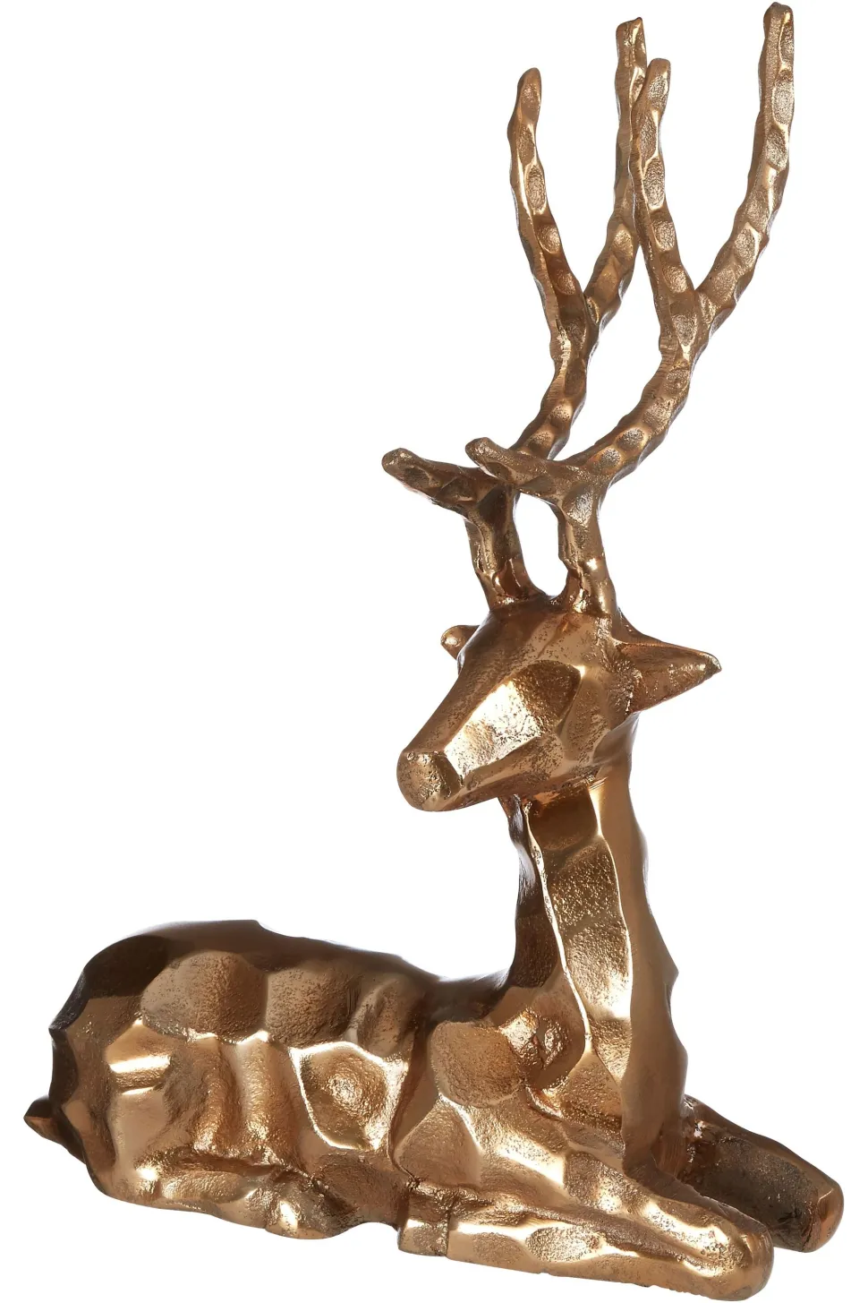 Serene Stag 38cm Bronze Metal Indoor Statue