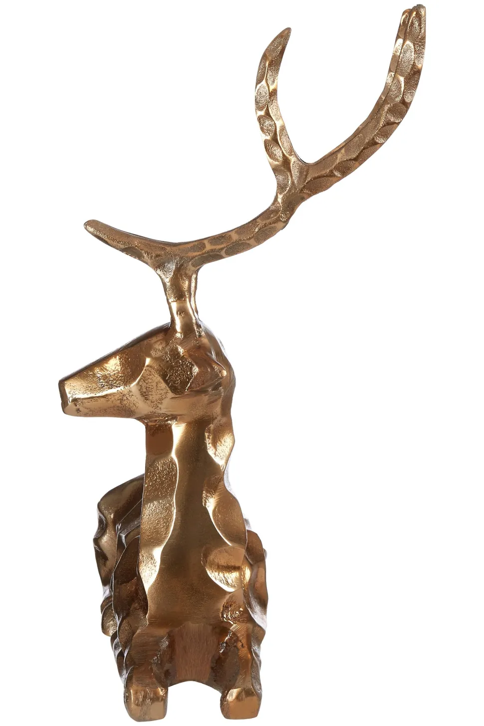 Serene Stag 38cm Bronze Metal Indoor Statue