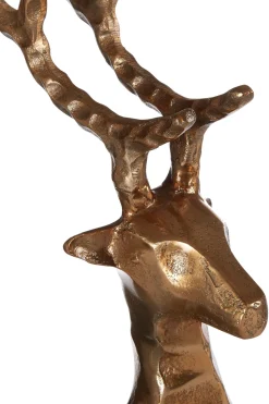 Serene Stag 38cm Bronze Metal Indoor Statue