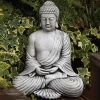 Serene Thai Stone Buddha Garden Ornament