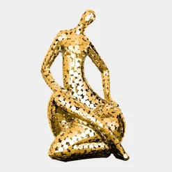 Silent Soul 81cm Gold Metal Indoor Sculpture