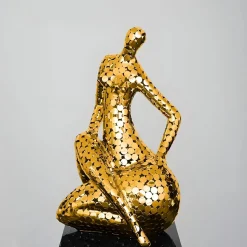 Silent Soul 81cm Gold Metal Indoor Sculpture