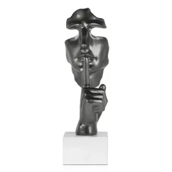 Silent Warrior 48cm Anthracite Resin Indoor Sculpture