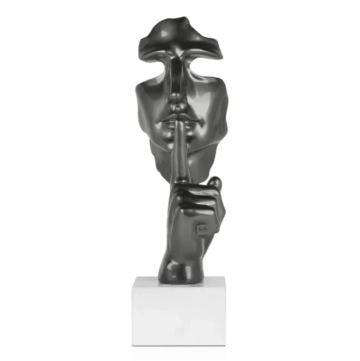 Silent Warrior 48cm Anthracite Resin Indoor Sculpture