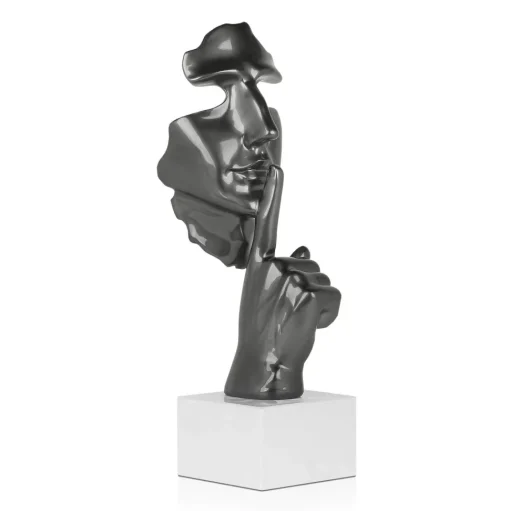 Silent Warrior 48cm Anthracite Resin Indoor Sculpture