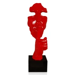 Silent Warrior 48cm Red Resin Indoor Sculpture