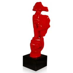 Silent Warrior 48cm Red Resin Indoor Sculpture