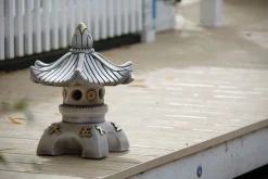 Single Top Japanese Pagoda Stone Garden Ornament