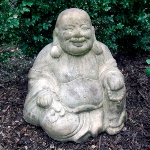 Sitting Chinese Buddha Stone Garden Ornament