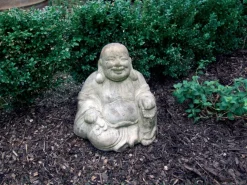 Sitting Chinese Buddha Stone Garden Ornament