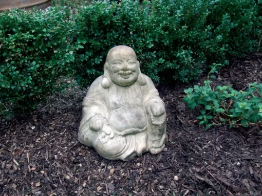 Sitting Chinese Buddha Stone Garden Ornament