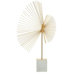 Solar Flare 66cm Gold Metal Indoor Sculpture