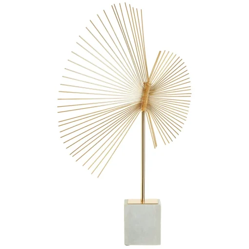 Solar Flare 66cm Gold Metal Indoor Sculpture