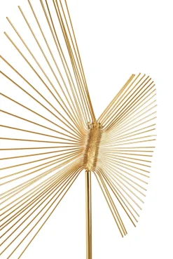 Solar Flare 66cm Gold Metal Indoor Sculpture