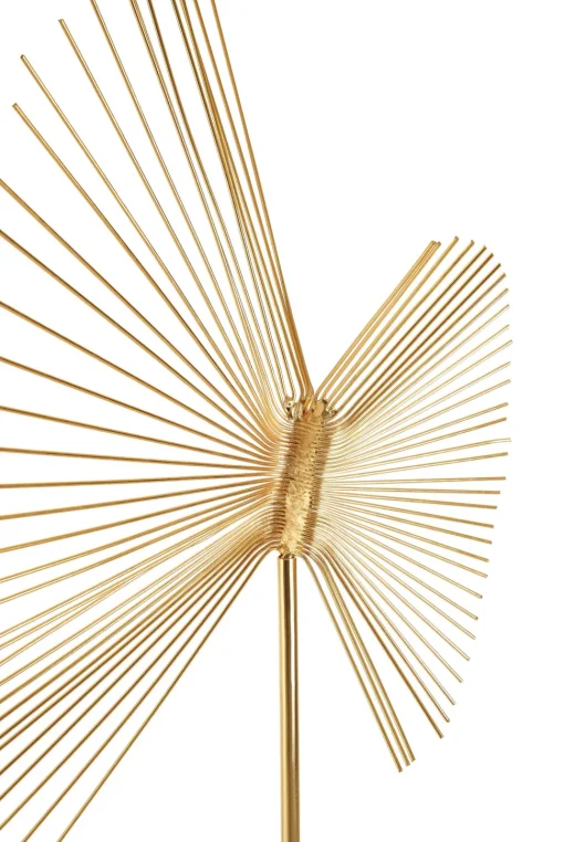 Solar Flare 66cm Gold Metal Indoor Sculpture