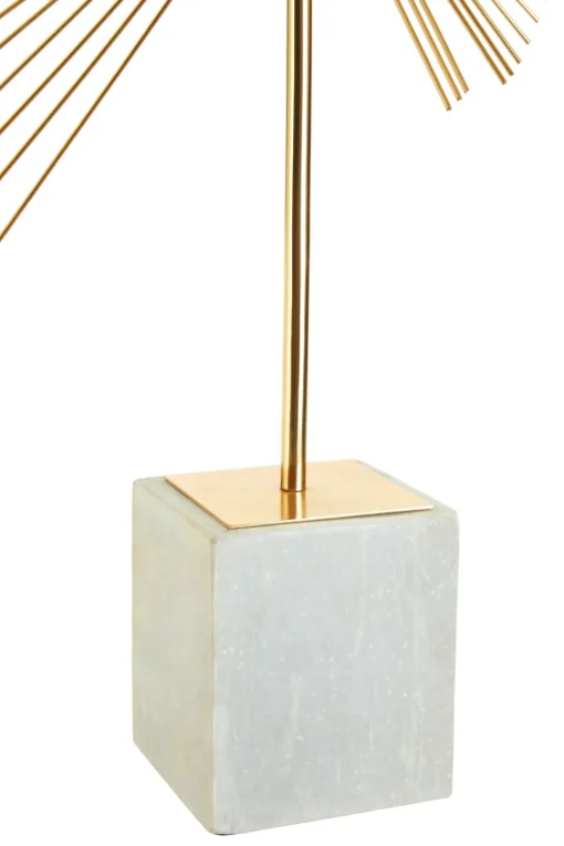Solar Flare 66cm Gold Metal Indoor Sculpture