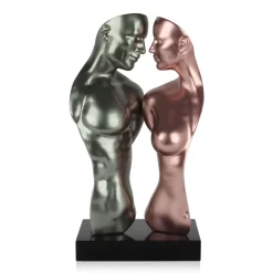 Soul Reflection 60cm Anthracite Resin Indoor Sculpture