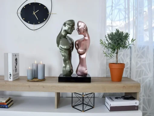 Soul Reflection 60cm Anthracite Resin Indoor Sculpture