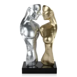 Soul Reflection 60cm Silver Resin Indoor Sculpture