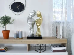 Soul Reflection 60cm Silver Resin Indoor Sculpture