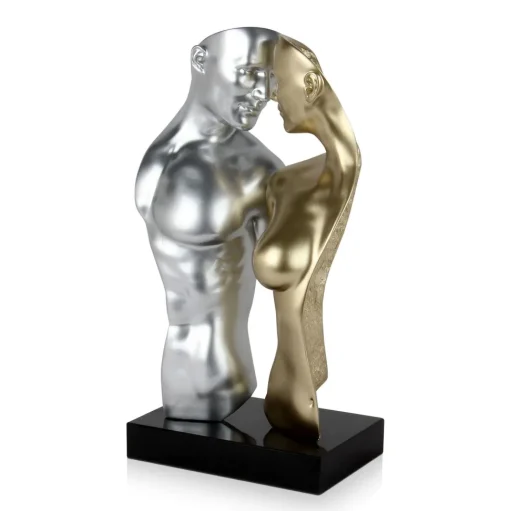 Soul Reflection 60cm Silver Resin Indoor Sculpture