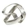 Spiral Elegance 16cm Silver Metal Indoor Sculpture