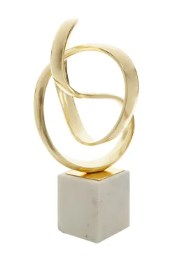 Spiral Symphony 34cm Gold Metal Indoor Sculpture