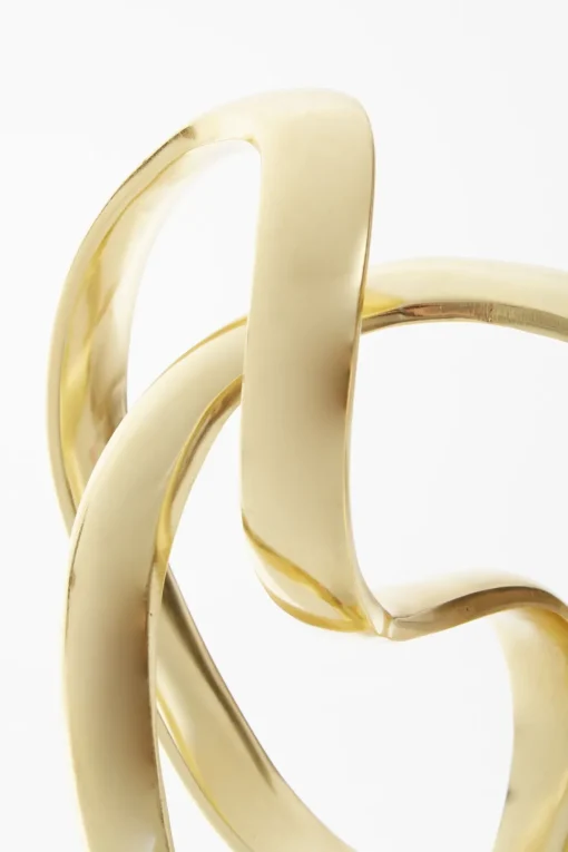 Spiral Symphony 34cm Gold Metal Indoor Sculpture