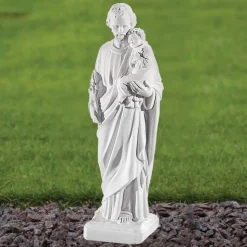 St. Joseph 46cm Marble Resin Garden Statue